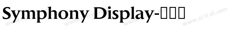 Symphony Display字体转换